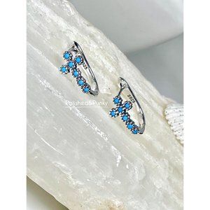 Sterling 925 Cross earrings ~ Tiny cross Earrings ~ Small cross earrings ~ box